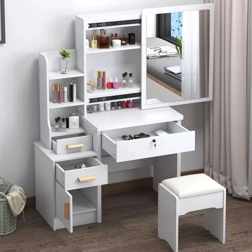 Vanity table with stool minus shipping